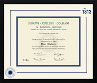 Colby College diploma frame - Icon Founders Edition Diploma Frame in Gotham