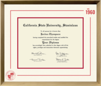 California State University Stanislaus diploma frame - Icon Founders Edition Diploma Frame in Gold Rush