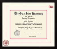 The Ohio State University diploma frame - Icon Founders Edition Diploma Frame in Gotham