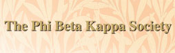 Phi Beta Kappa Honor Society