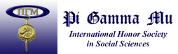 Pi Gamma Mu Honor Society Logo